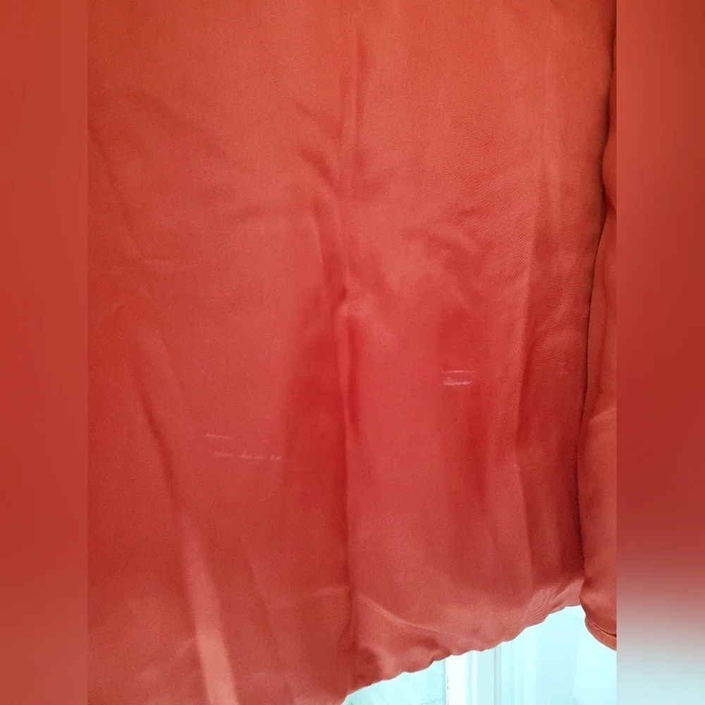 Talbots Quilted Jacket. Orange. Size MED PETITE. #309